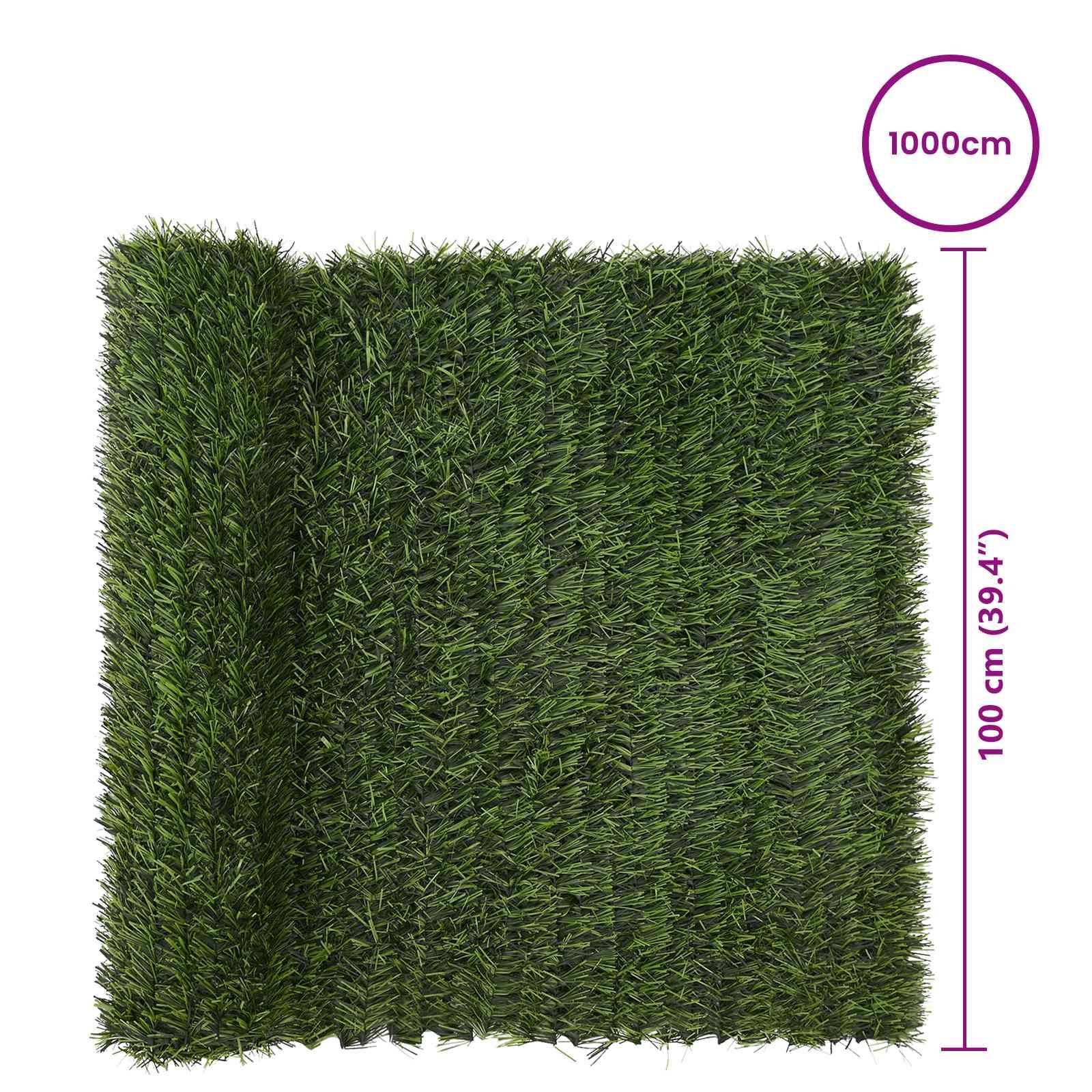 PANGIVO - Clôture artificielle PVC et acier vert clair 1000 x 1 x 100 cm - PANGIVO - Image 6
