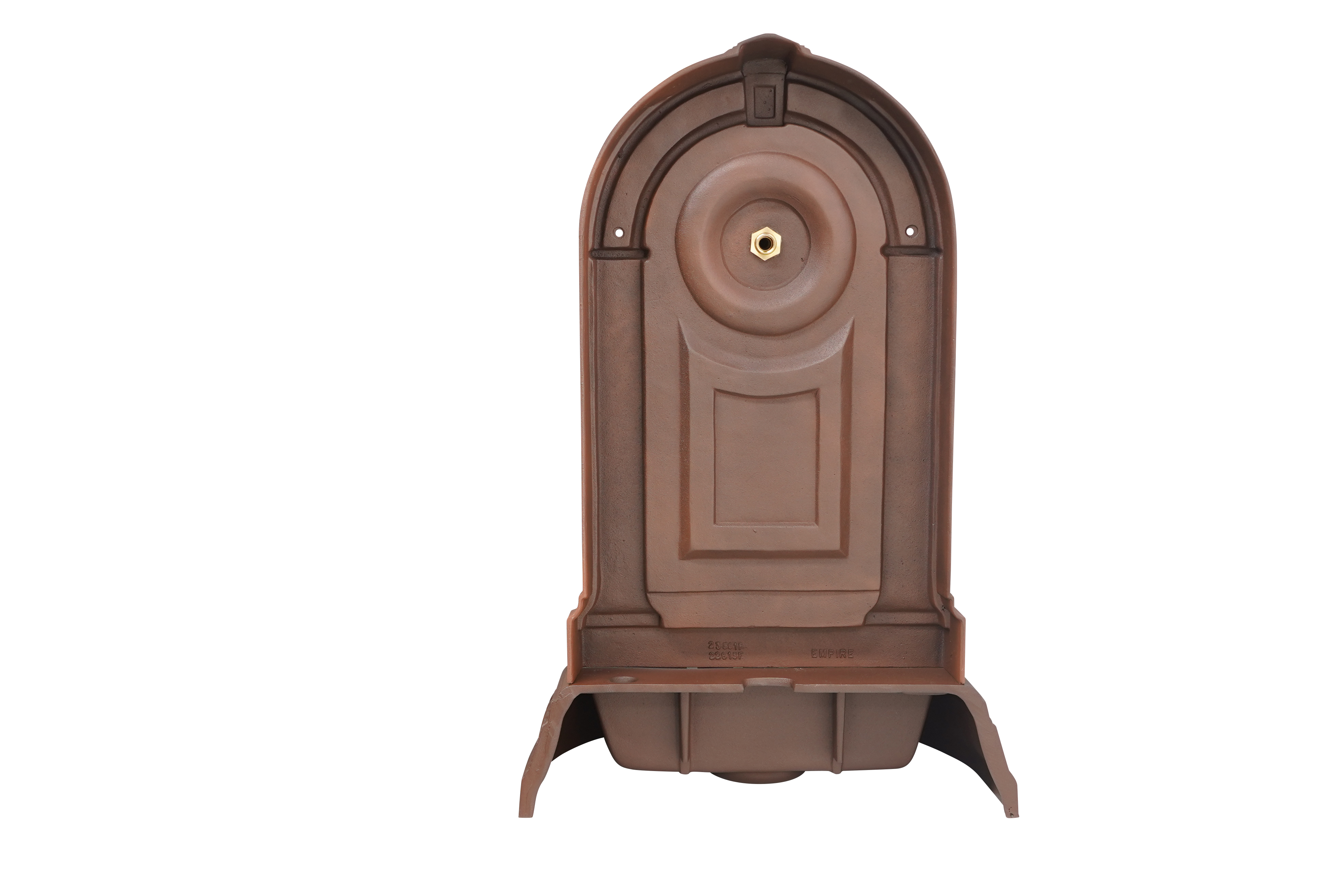Fontaine empire brun antique avec robinet colvert Dommartin H. 98cm X L. 45cm - Image 2