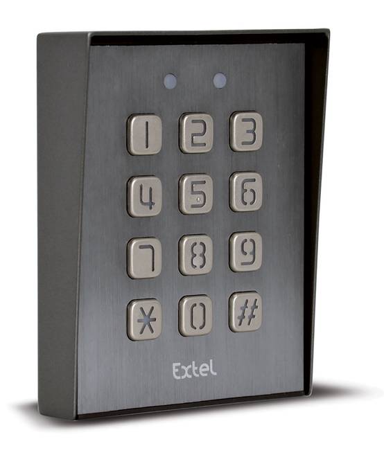Digicode filaire KLAVY 3 avec clavier rétro-éclairé pour serrure électrique - EXTEL - 109115 - Image 1
