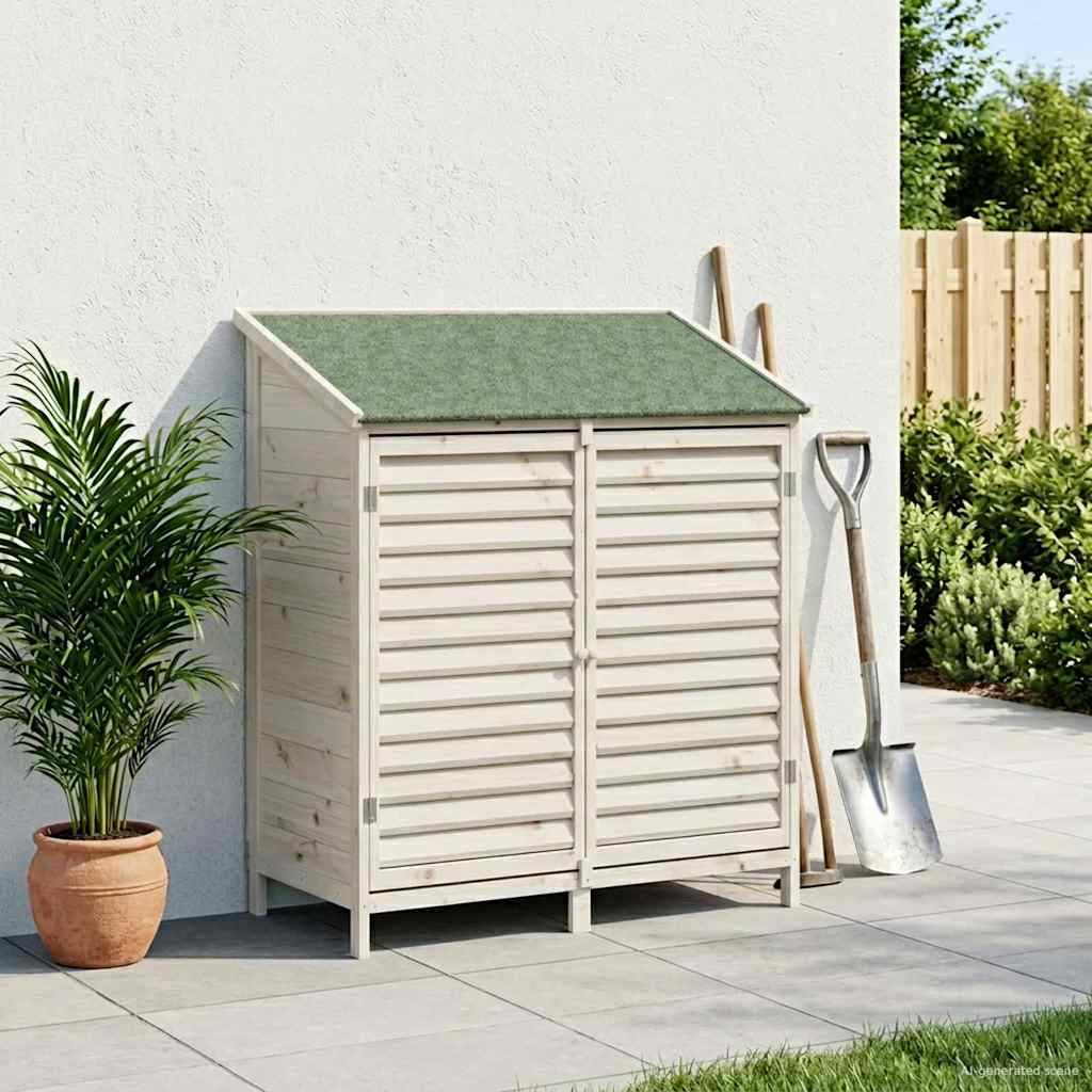 PANGIVO - Abri de jardin bois de sapin blanc 106 x 56 x 113.5 cm, poids:20.14kg - PANGIVO - Image 1