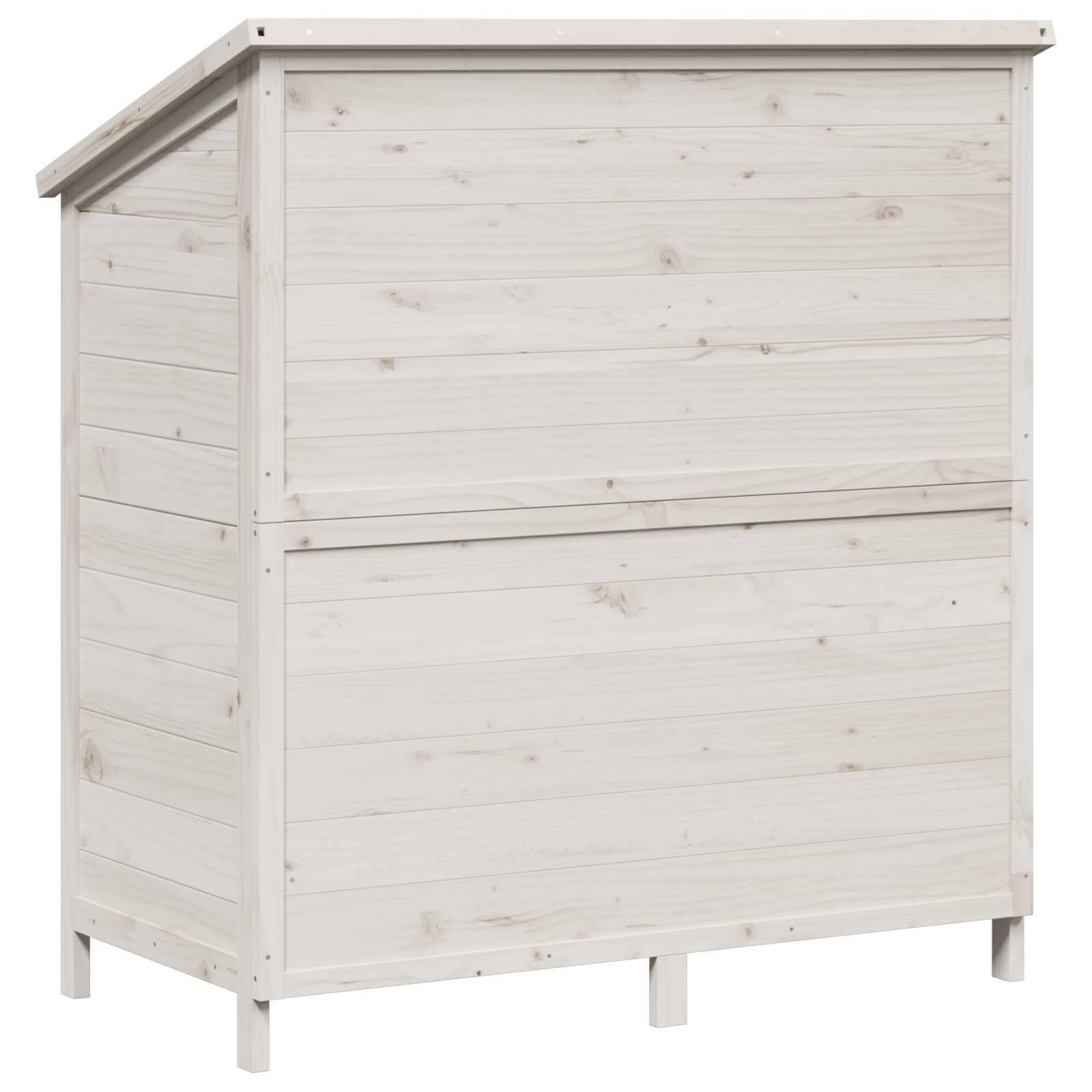 PANGIVO - Abri de jardin bois de sapin blanc 106 x 56 x 113.5 cm, poids:20.14kg - PANGIVO - Image 7