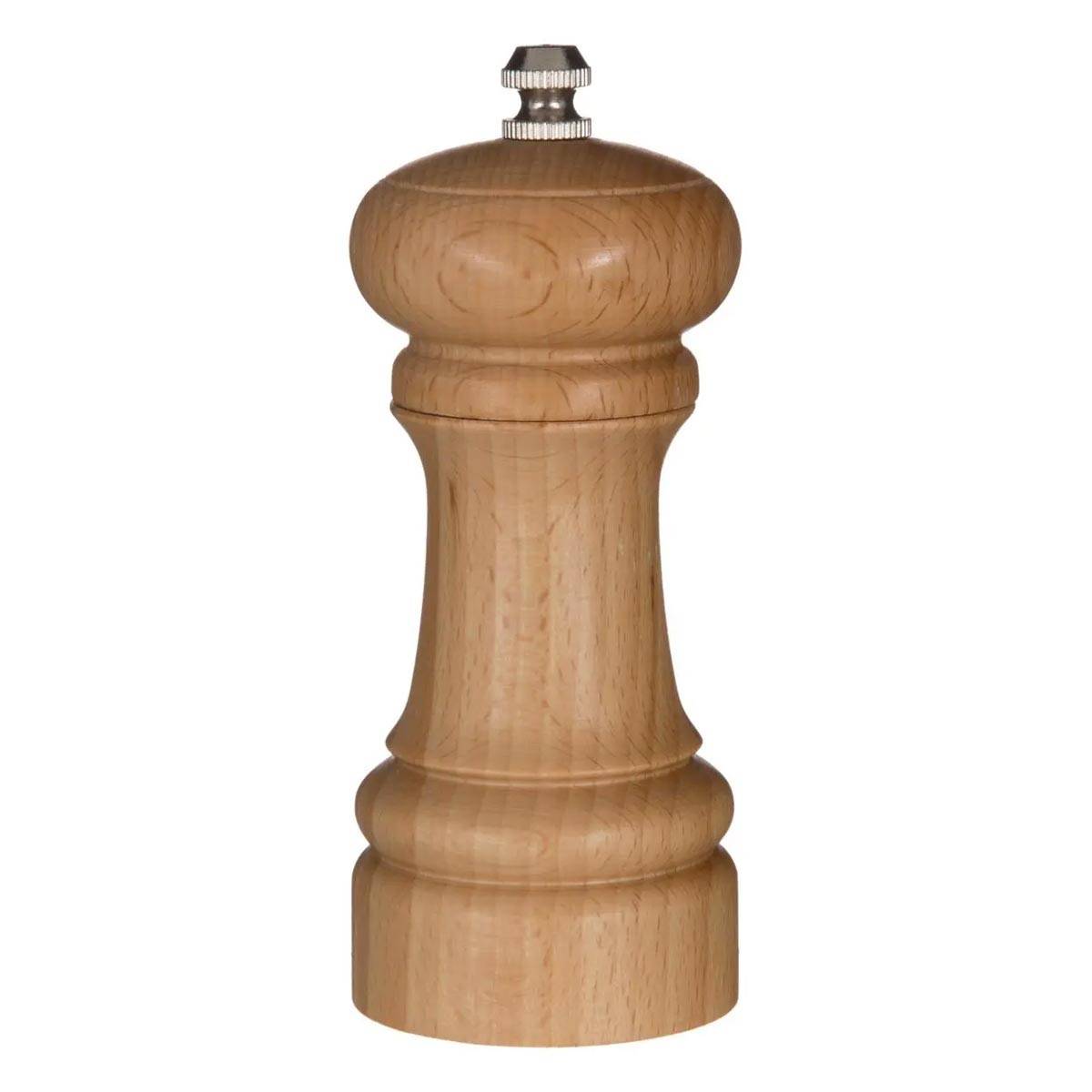 Moulin à Sel & Poivre en Bois "Bistrot" 14cm Naturel - Image 1