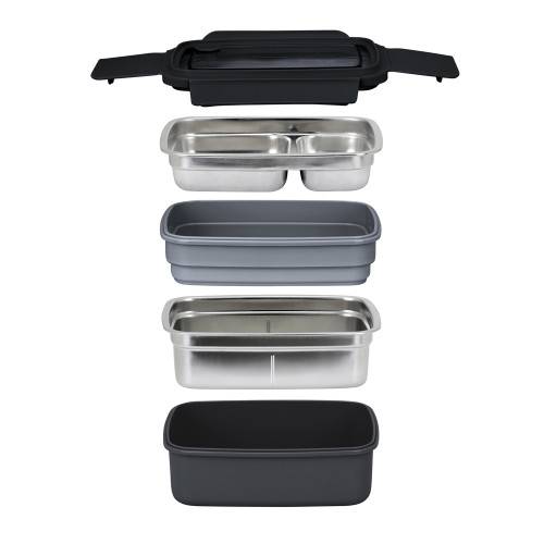 Livoo - Lunch Box isotherme compacte NOIRE - Image 2