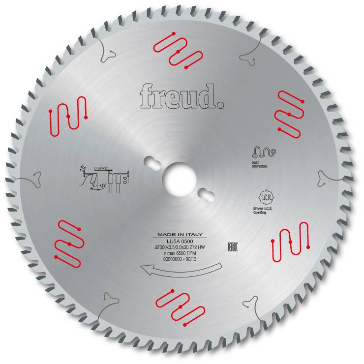 Lame pour métaux non ferreux/PVC/Aluminium FREUD - Ø300 3,5/3 AL30 Z72 TP+ - F03FS05186 -LU5A 0500 - Image 2