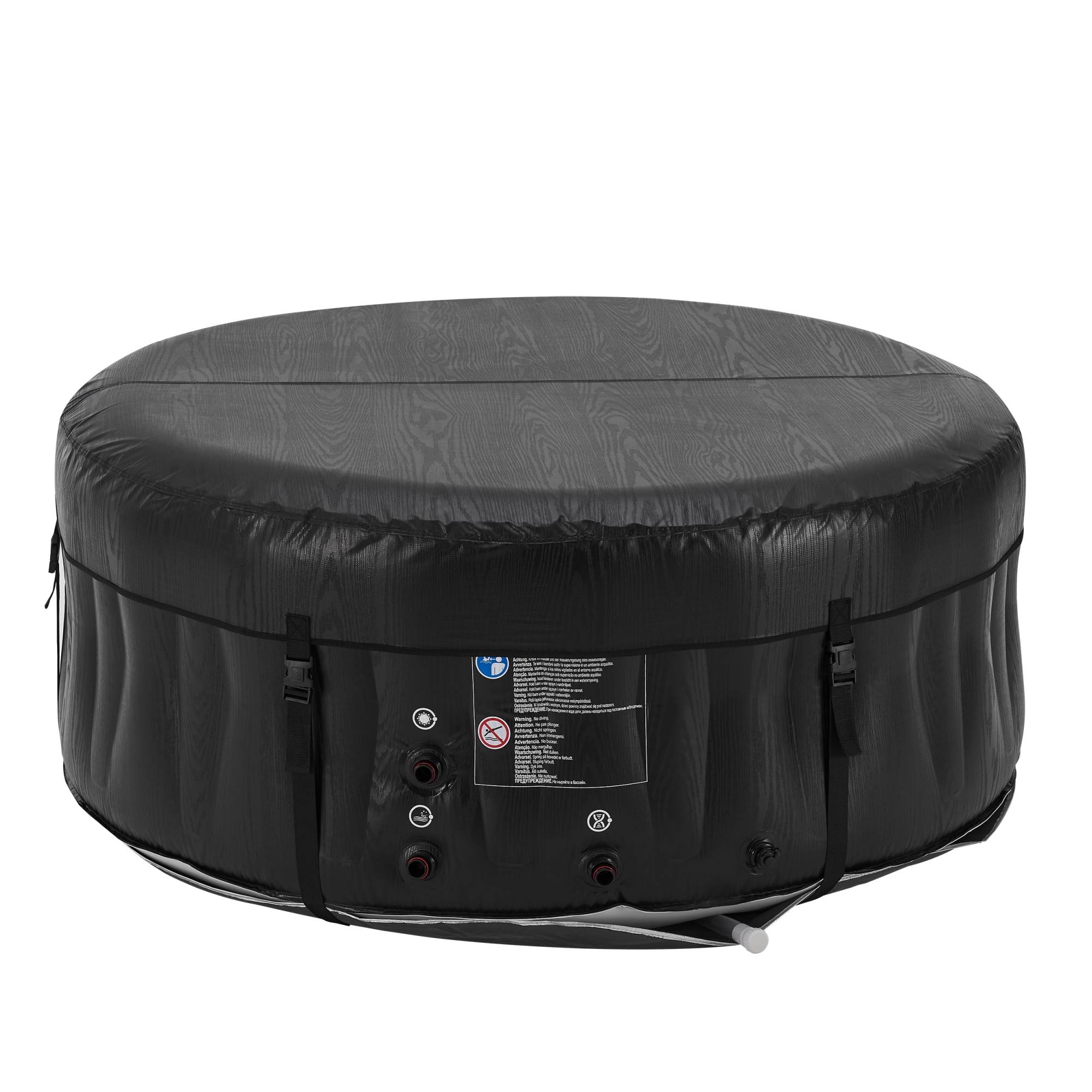 Casa.Pro - Spa gonflable Carbone pour 3 personnes noir blanc pro.tec - Image 6