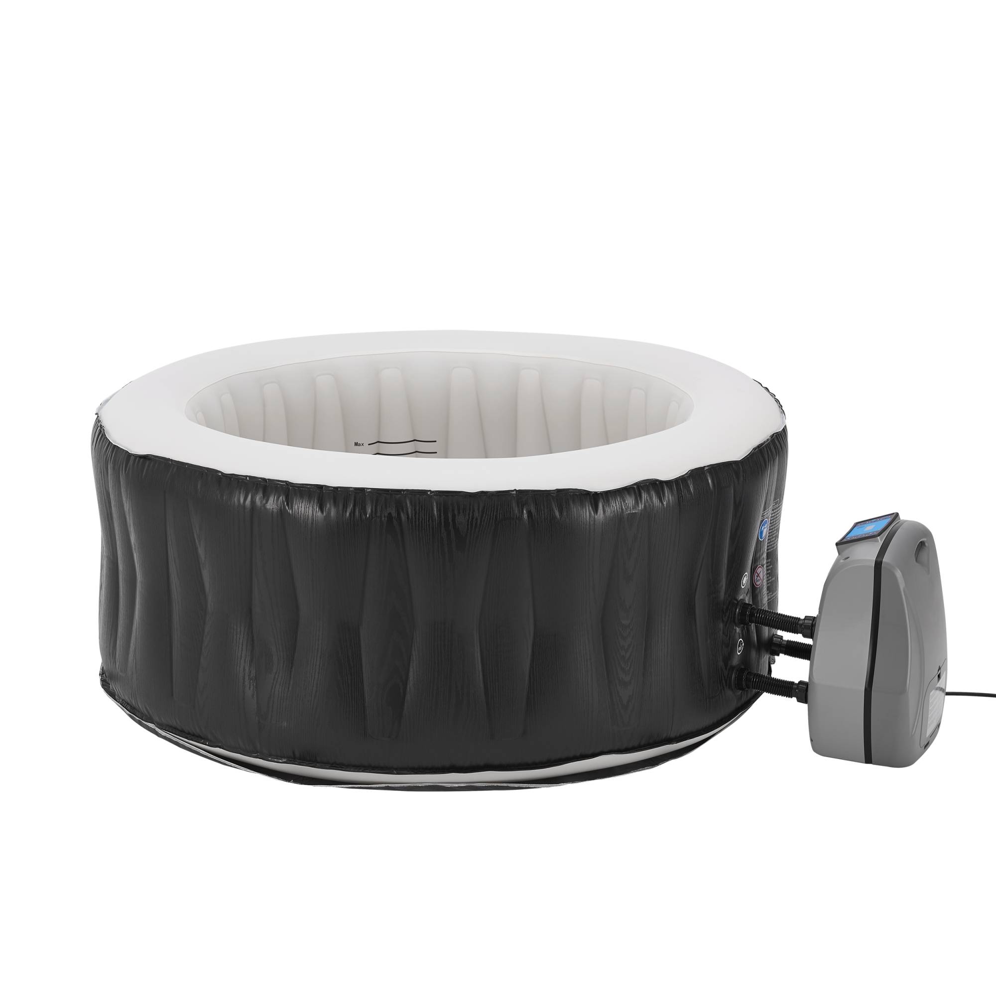 Casa.Pro - Spa gonflable Carbone pour 3 personnes noir blanc pro.tec - Image 4