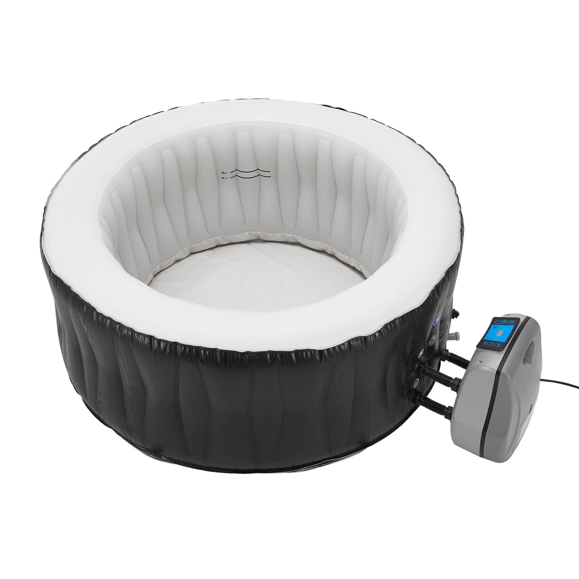Casa.Pro - Spa gonflable Carbone pour 3 personnes noir blanc pro.tec - Image 1