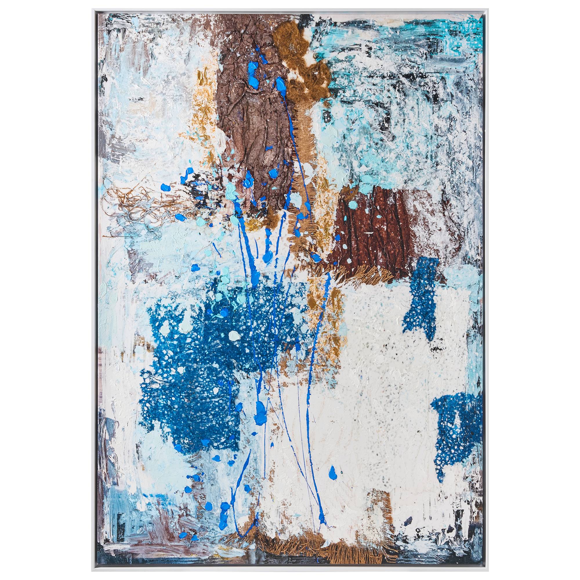 Beliani - Imprimé mural encadré Matière synthétique Bleu OMAGH - 72x4x103- Beliani - Image 2