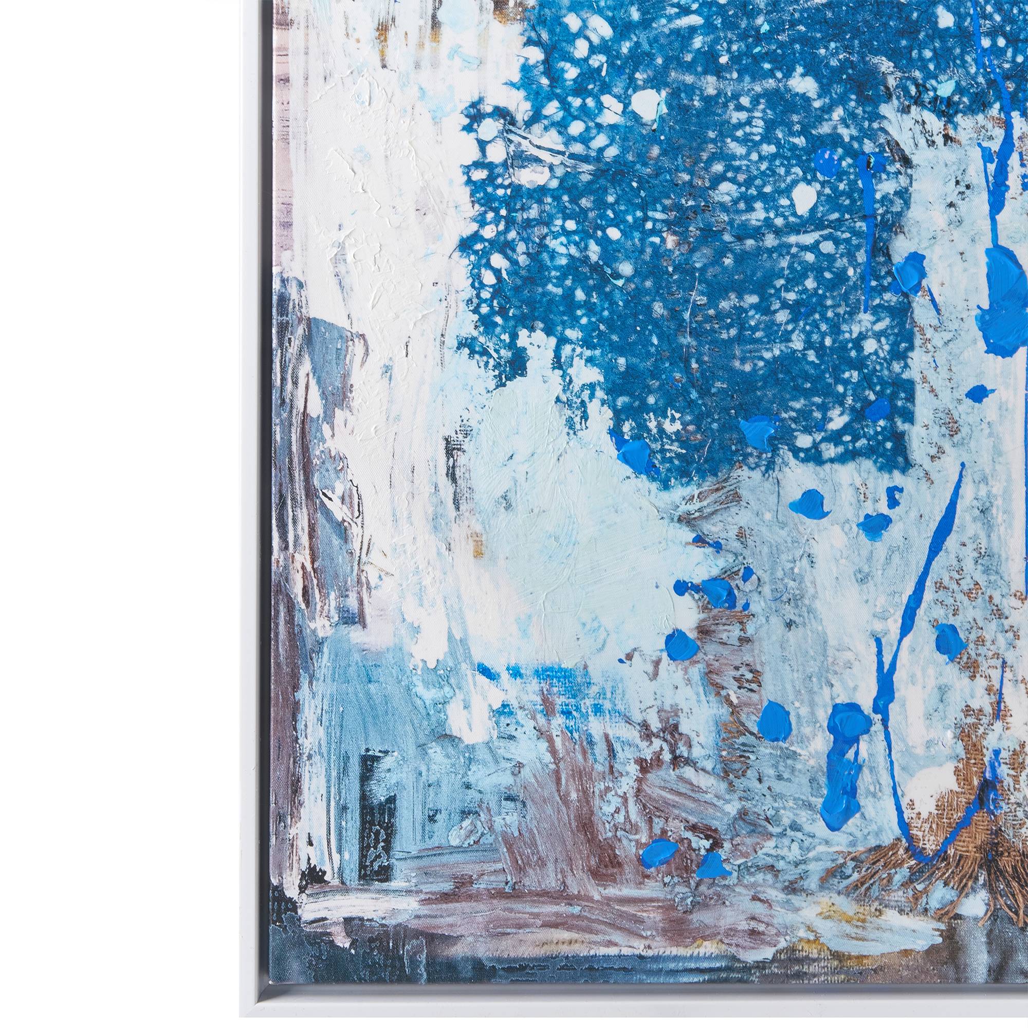 Beliani - Imprimé mural encadré Matière synthétique Bleu OMAGH - 72x4x103- Beliani - Image 5
