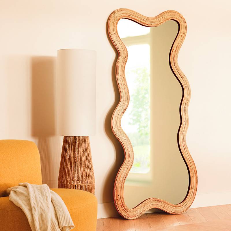 Miroir organique 180 x 87 cm rotin Maggie Atmosphera - Image 3
