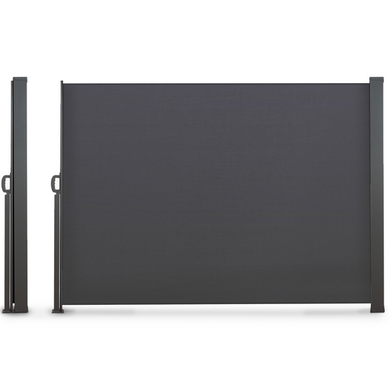 Paravent extérieur rétractable 180 x 300 CM gris anthracite store latéral - Image 2