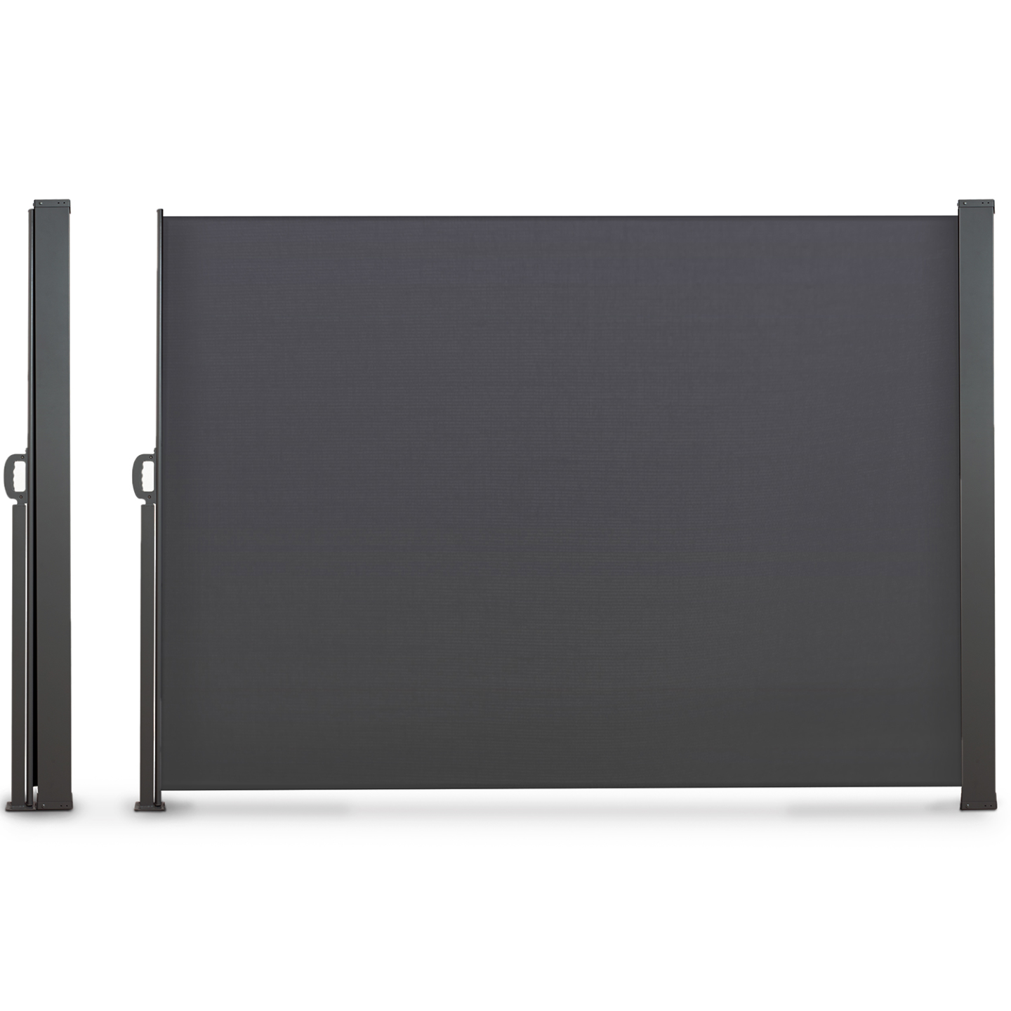 Paravent extérieur rétractable 180 x 300 CM gris anthracite store latéral - Image 2