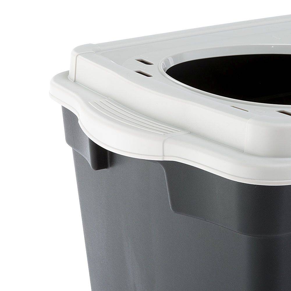 Ferplast - Ferplast Bac à Litière pour Chat, Toilettes Couvertes pour Chat, avec Entrée Supérieure, Couvercle Perforé, 38,8 x 57,5 xh 39 cm, Grand Bac à Litière - Image 7
