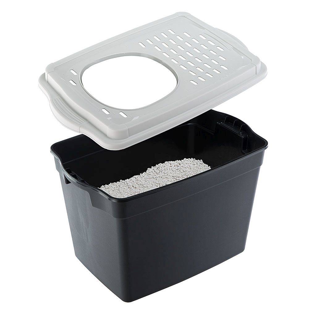 Ferplast - Ferplast Bac à Litière pour Chat, Toilettes Couvertes pour Chat, avec Entrée Supérieure, Couvercle Perforé, 38,8 x 57,5 xh 39 cm, Grand Bac à Litière - Image 5