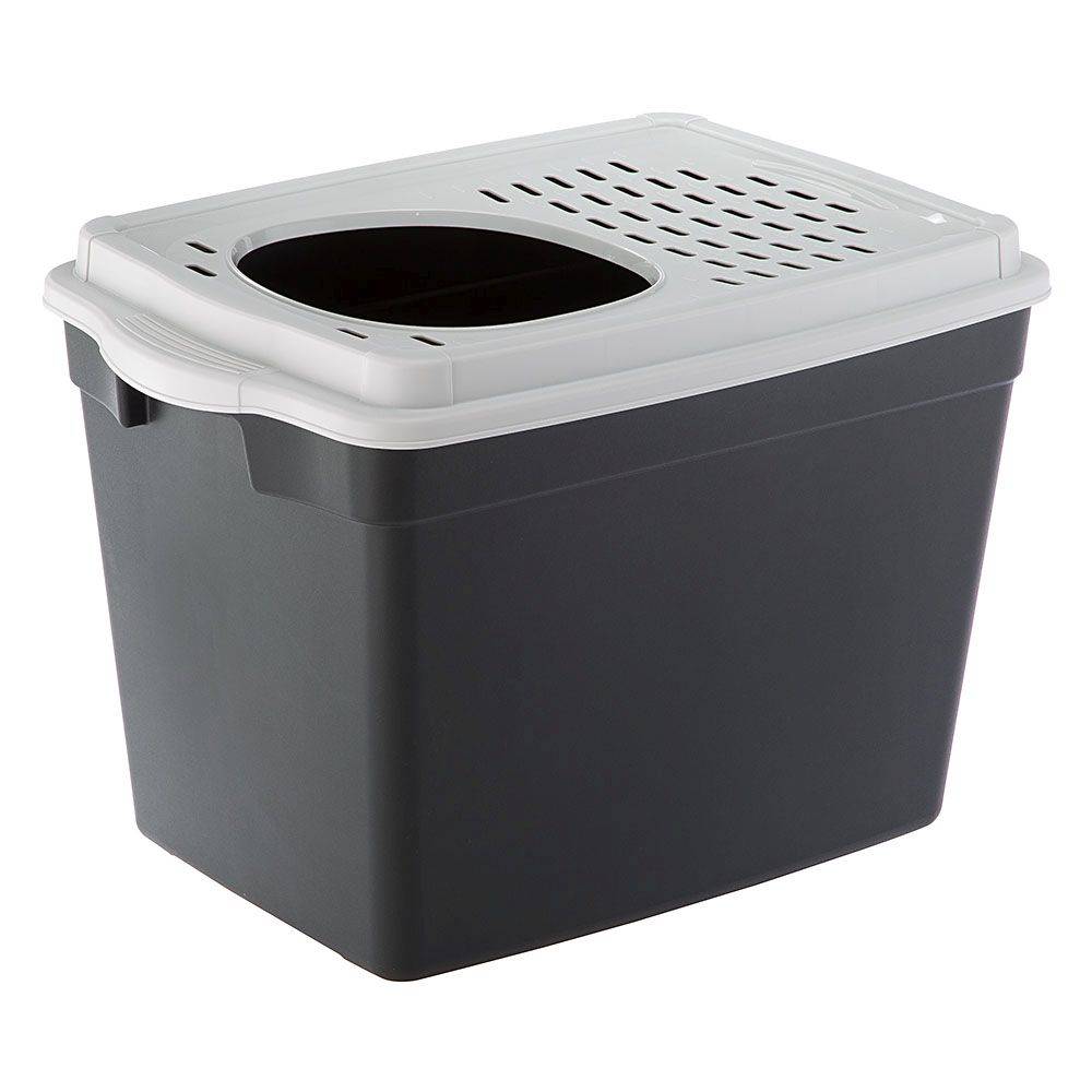 Ferplast - Ferplast Bac à Litière pour Chat, Toilettes Couvertes pour Chat, avec Entrée Supérieure, Couvercle Perforé, 38,8 x 57,5 xh 39 cm, Grand Bac à Litière - Image 1