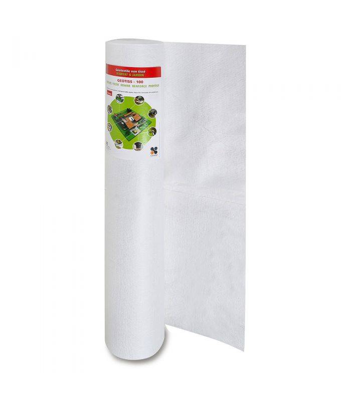 Feutre géotextile barrière perméable du sol 2x25ml RACINE F-PAI028