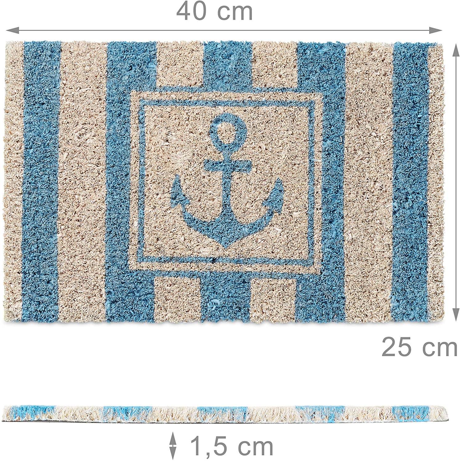 Mini paillasson tapis de sol porte d’entrée essuie-pieds enfants fibres coco - Image 2