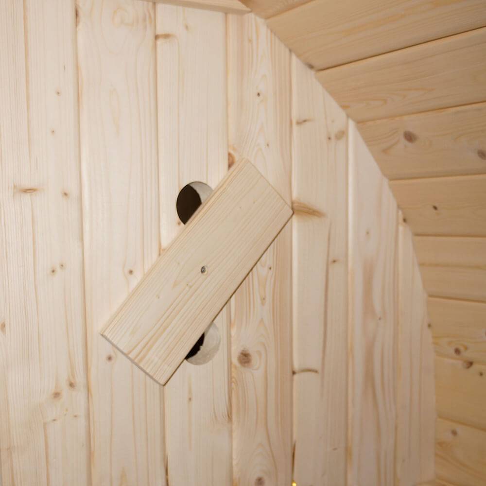 Sauna extérieur HOME DELUXE CUBE M - 184 x 120 cm pour 2 personnes - Image 8