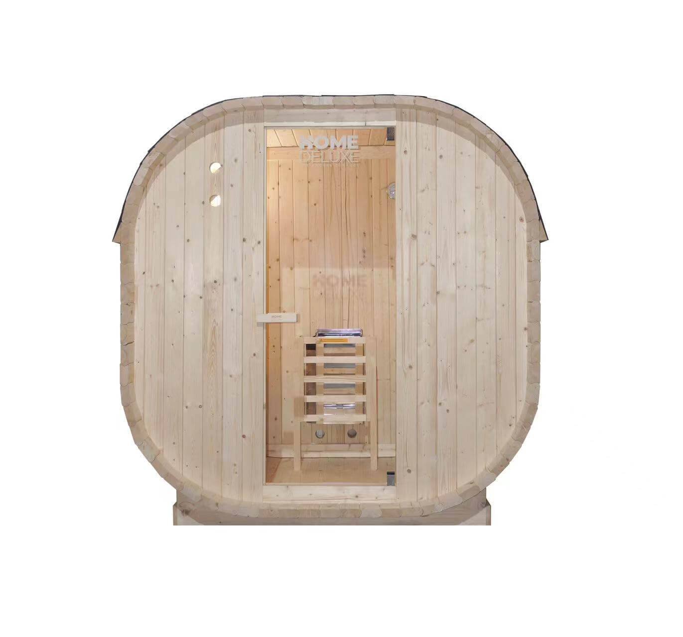 Sauna extérieur HOME DELUXE CUBE M - 184 x 120 cm pour 2 personnes - Image 3