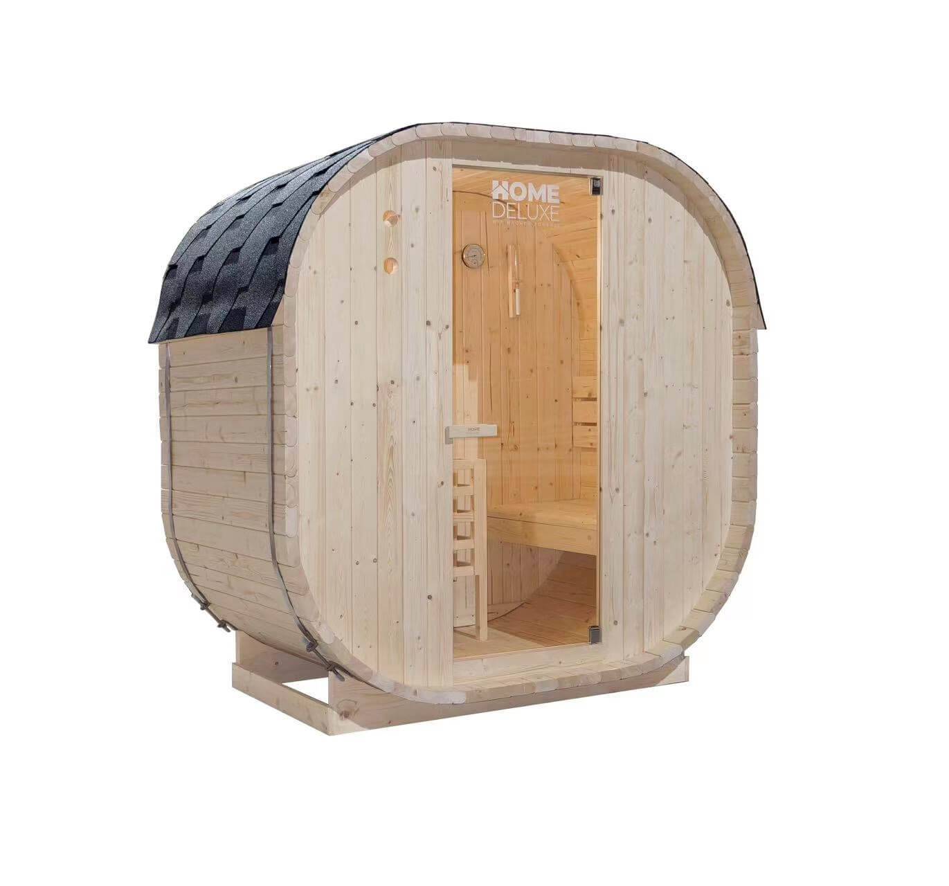 Sauna extérieur HOME DELUXE CUBE M - 184 x 120 cm pour 2 personnes - Image 1