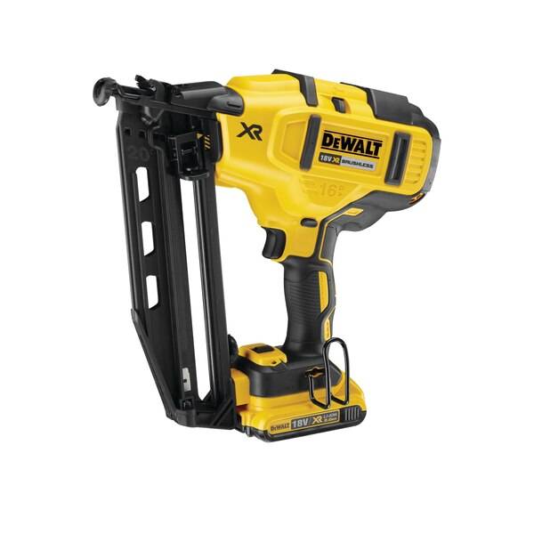 Cloueur de finition 18V XR 16GA + 2 batteries 2Ah + chargeur + coffret - DEWALT - DCN660D2-QW - Image 2
