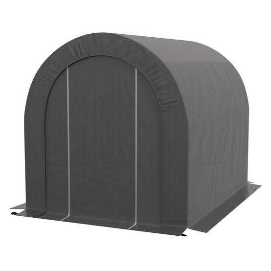 Abri de Jardin Tente de Rangement Extérieur Abri Vélo 240 x 180 x 190 cm Bâche PE Métal - Image 2