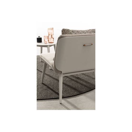 Autre - Salon de jardin en aluminium et coussins toile (set de 3) - ST VALERY - Image 3