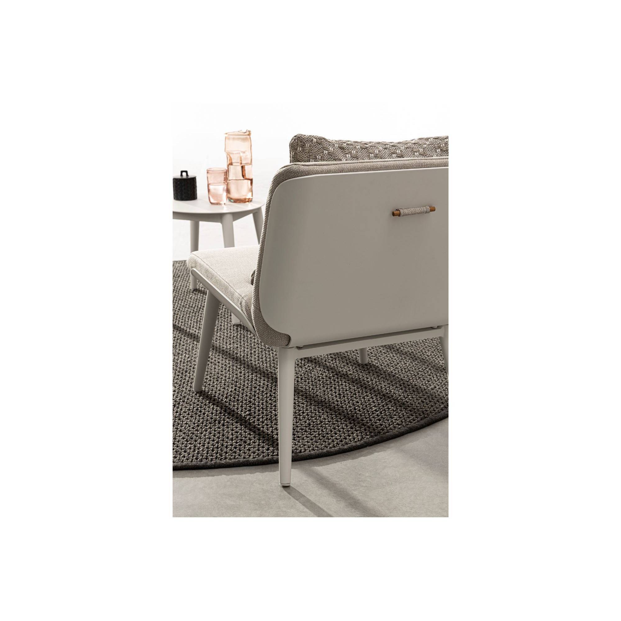 Autre - Salon de jardin en aluminium et coussins toile (set de 3) - ST VALERY - Image 3