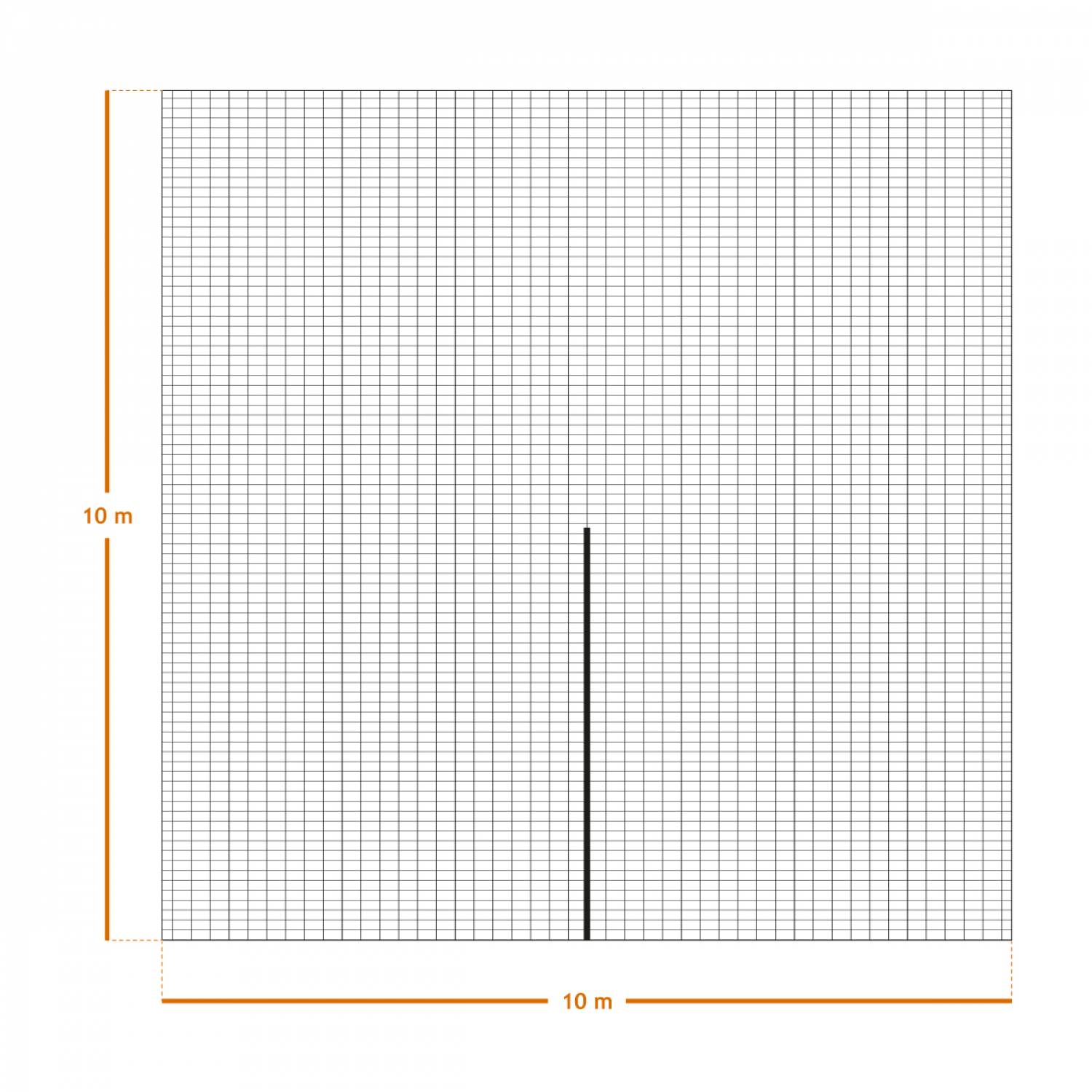 Filet de récolte pour olives ou autres avec oeillets et ouverture tronc - 10 x 10 m - Vert - Linxor - Image 2
