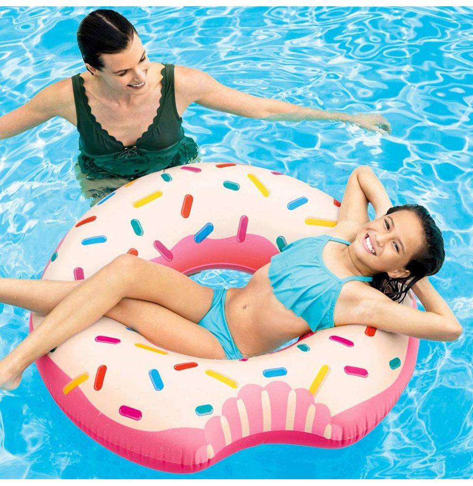 Intex - Bouée donut croqué - D 94 cm x H 23 cm - Rose - Image 2