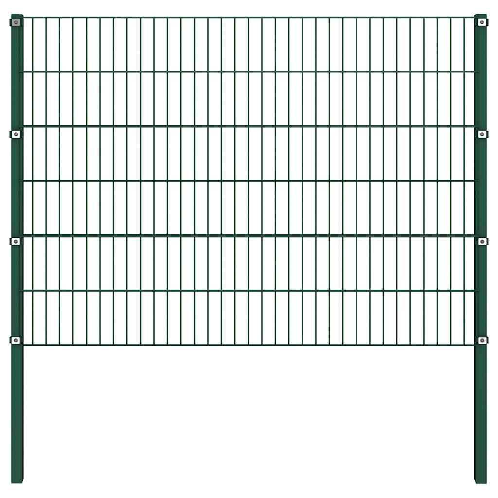 Grillage Rigide Fer Jardin Protection Robuste 3 Panneaux 170x120cm Vert Mousse - ComfortXL Outdoor Living - Image 1