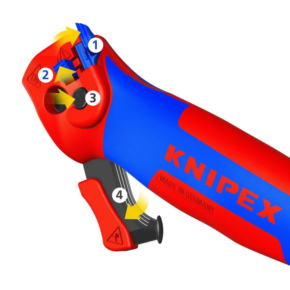 Knipex - Couteau de dénudage à levier d'entrainement - KNIPEX - 16 50 145 SB - Image 2