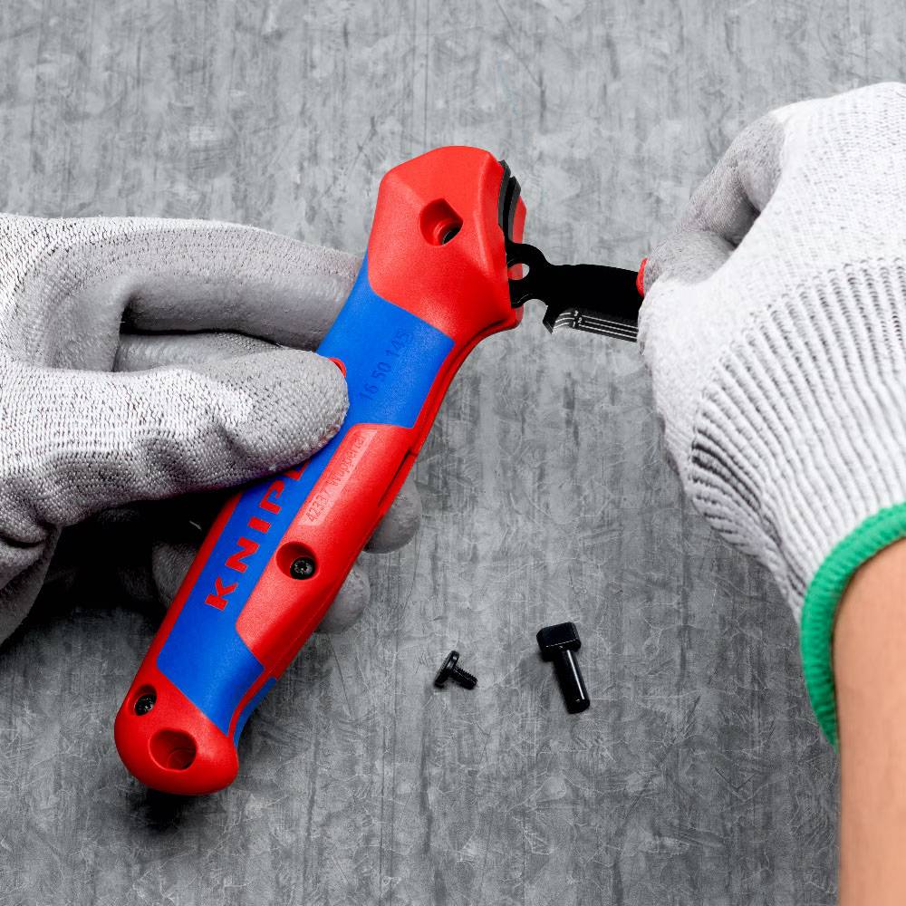 Knipex - Couteau de dénudage à levier d'entrainement - KNIPEX - 16 50 145 SB - Image 6