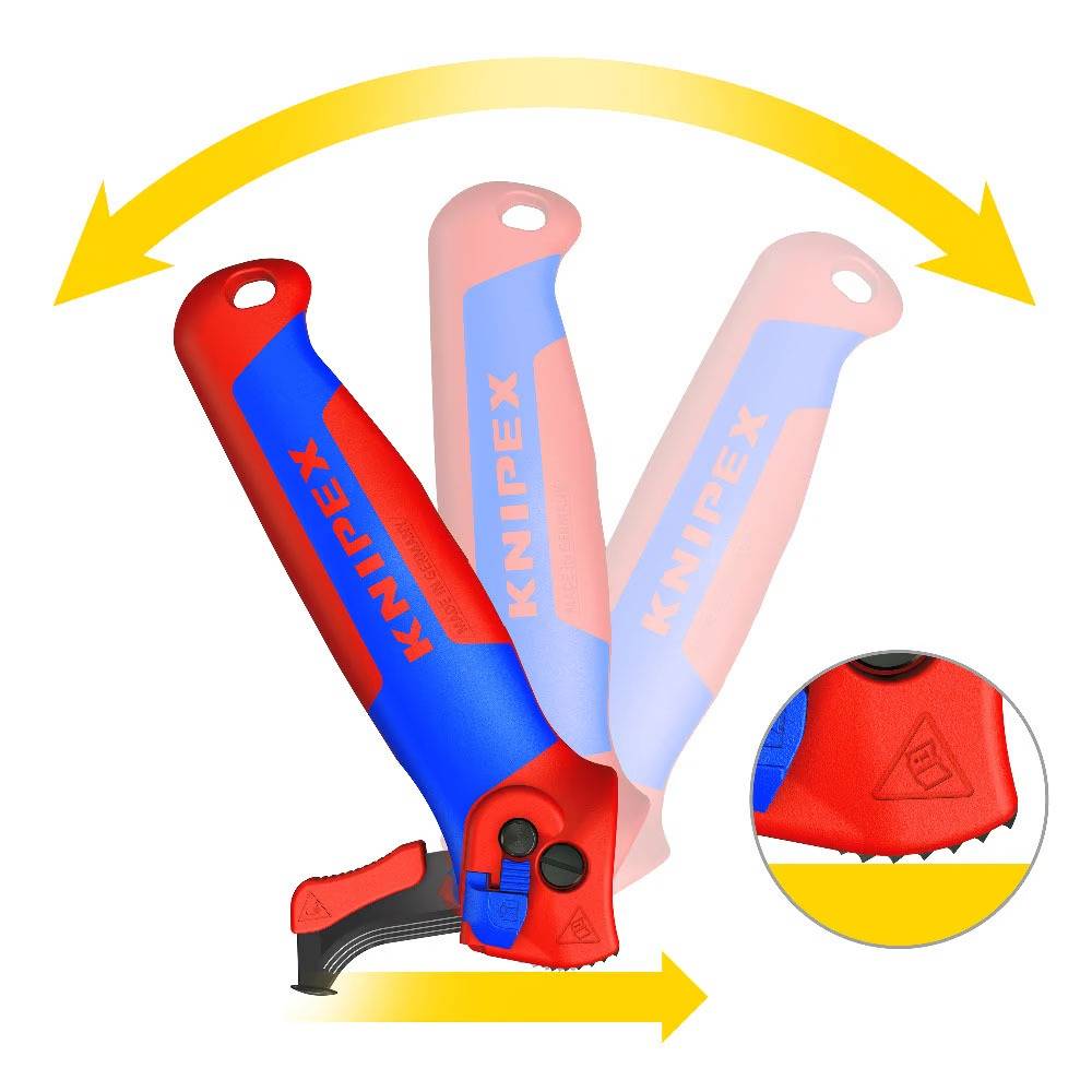 Knipex - Couteau de dénudage à levier d'entrainement - KNIPEX - 16 50 145 SB - Image 4