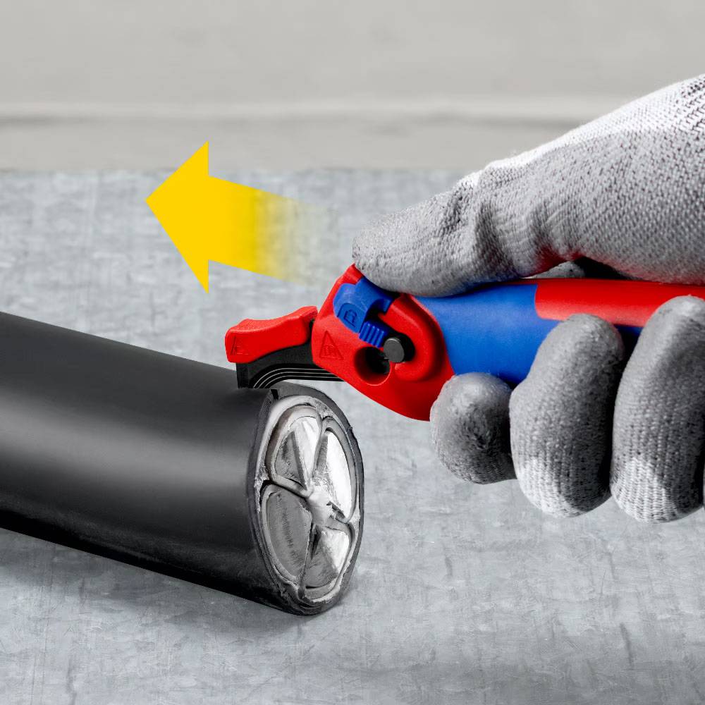 Knipex - Couteau de dénudage à levier d'entrainement - KNIPEX - 16 50 145 SB - Image 5
