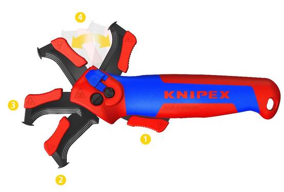 Knipex - Couteau de dénudage à levier d'entrainement - KNIPEX - 16 50 145 SB - Image 3