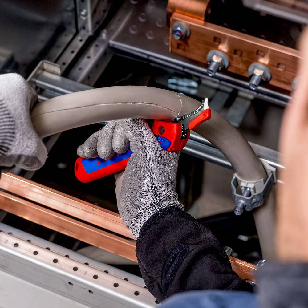 Knipex - Couteau de dénudage à levier d'entrainement - KNIPEX - 16 50 145 SB - Image 9