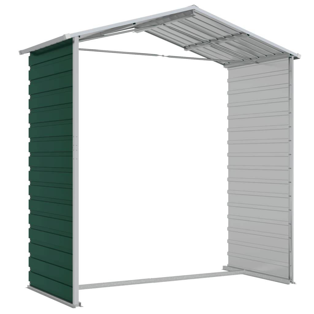 Abri de jardin acier galvanisé vert 191 x 130 x 198 cm - PANGIVO - Image 9