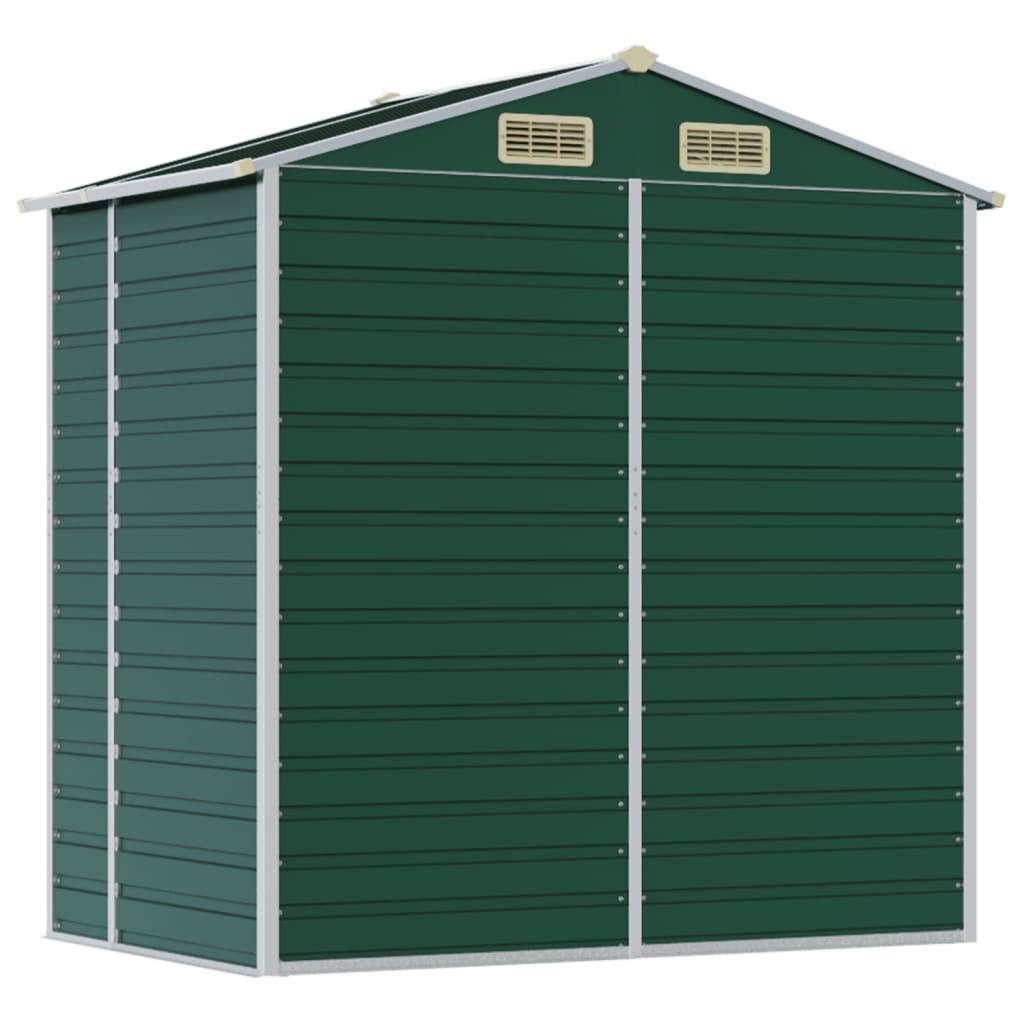 Abri de jardin acier galvanisé vert 191 x 130 x 198 cm - PANGIVO - Image 7