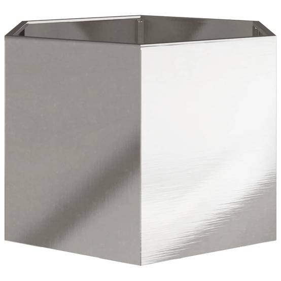 Jardinière acier inoxydable argent 69 x 60 x 45 cm - PANGIVO - Image 5