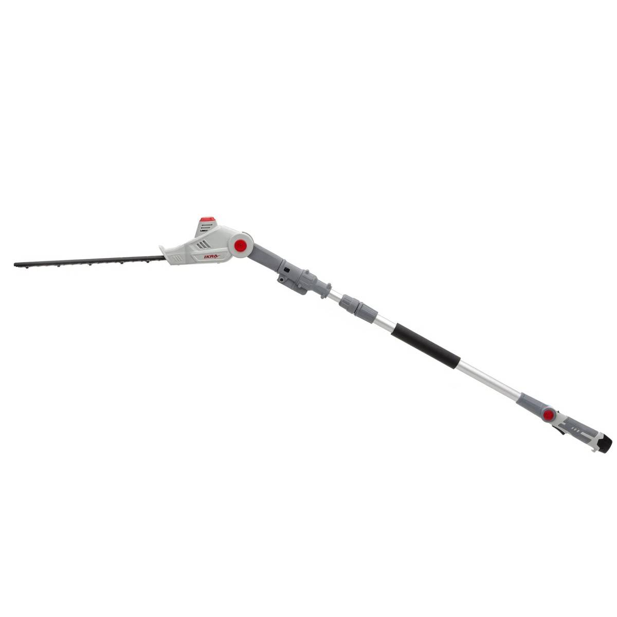 Ikra - Taille Haie sur perche télescopique 12V - Lame de 41cm -Batterie Lithium 2,5Ah - Chargeur 12V - Sangle d'épaule IKRA - Image 2