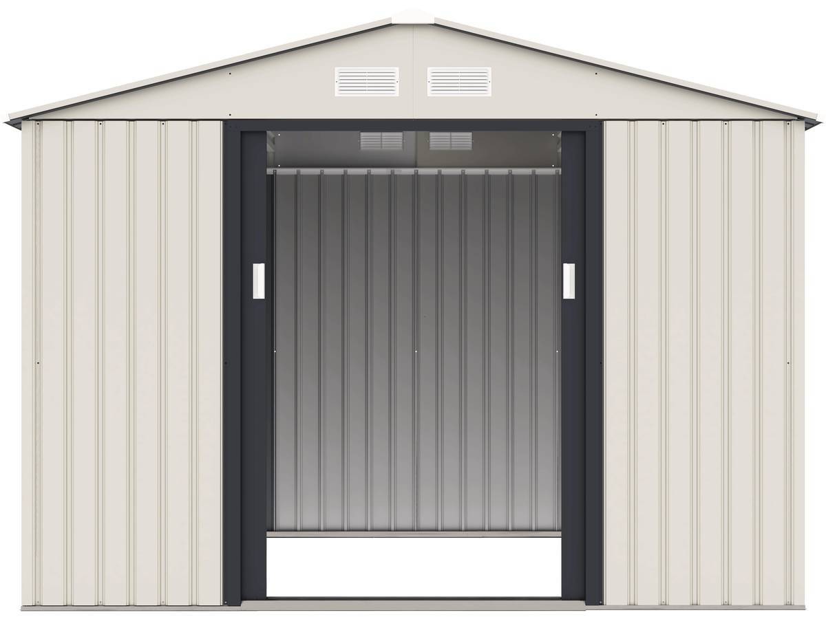 Abri De Jardin Métal "nebraska" - 5,29 M2 (4,83 M2 Au Sol) - Beige -habitat Et Jardin - Image 3