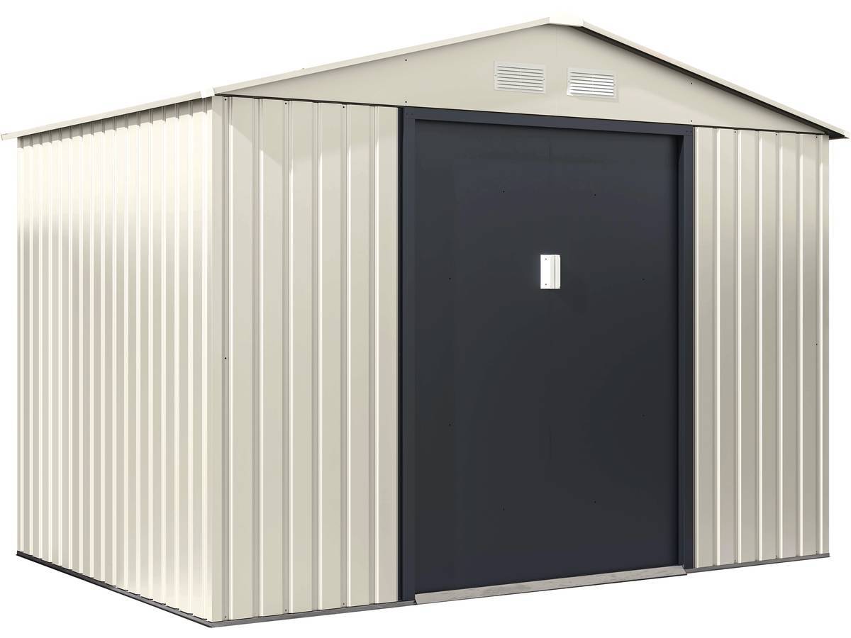 Abri De Jardin Métal "nebraska" - 5,29 M2 (4,83 M2 Au Sol) - Beige -habitat Et Jardin - Image 1