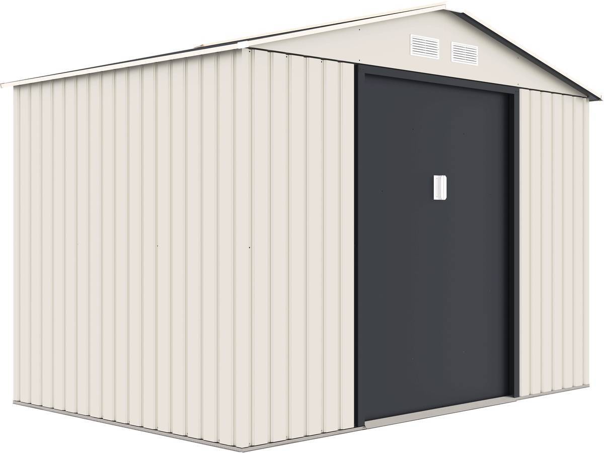 Abri De Jardin Métal "nebraska" - 5,29 M2 (4,83 M2 Au Sol) - Beige -habitat Et Jardin - Image 4