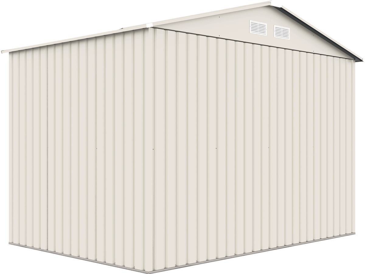 Abri De Jardin Métal "nebraska" - 5,29 M2 (4,83 M2 Au Sol) - Beige -habitat Et Jardin - Image 6
