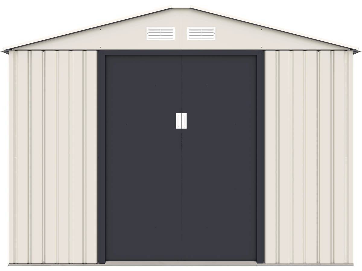 Abri De Jardin Métal "nebraska" - 5,29 M2 (4,83 M2 Au Sol) - Beige -habitat Et Jardin - Image 5