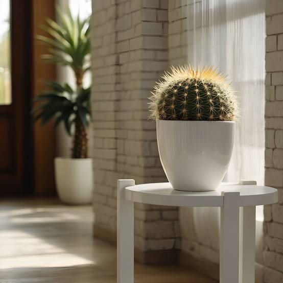 Plant In A Box - Cactus de Noël - Echinocactus grusonii - Hauteur 25-35cm - ⌀25cm - Image 2