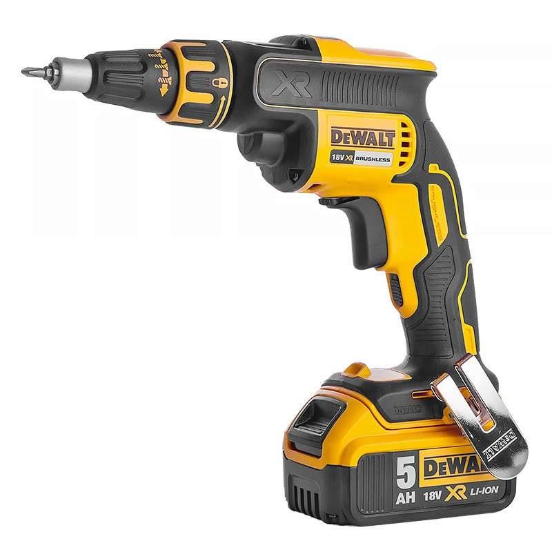 Visseuse à placo 18V DEWALT DCF620P2K-QW Brushless avec coffret, 2 batteries 5,0 Ah et un chargeur pour vis à bande Dewalt - Image 3