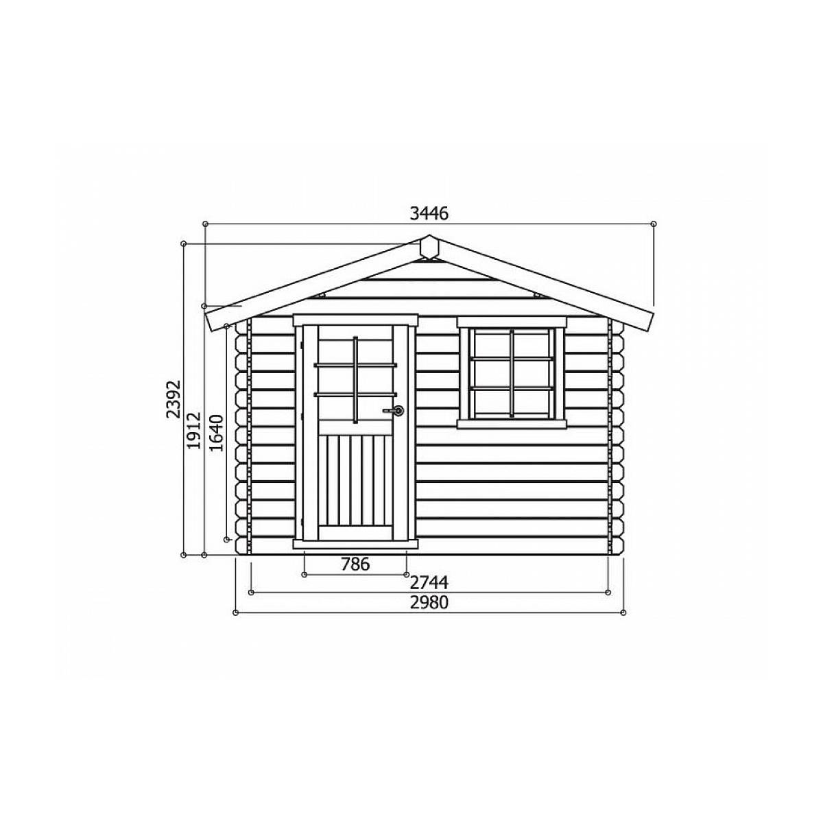 Abri de Jardin Maisonnette Saran - Solidité et Design Spacieux - Image 2