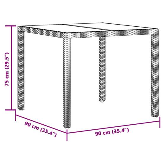 ComfortXL - Salon de Jardin 2 Personnes avec Fauteuils Inclinables et Table Carrée en Verre Noir – ComfortXL Outdoor Living - Image 9